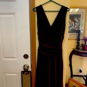 Beautiful rich brown flowy party dress